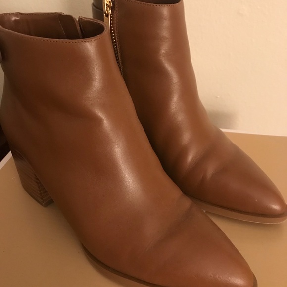 SOLD Michael Kors Saylor Leather Ankle Boots - Picture 5 of 8